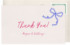 'Touch of Whimsy' Wedding Thank You Note