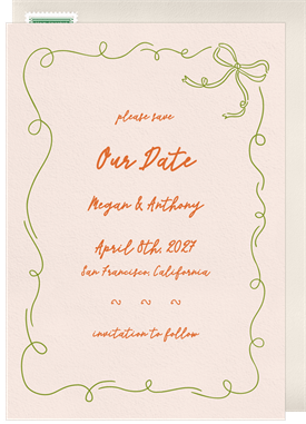 'Touch of Whimsy' Wedding Save the Date