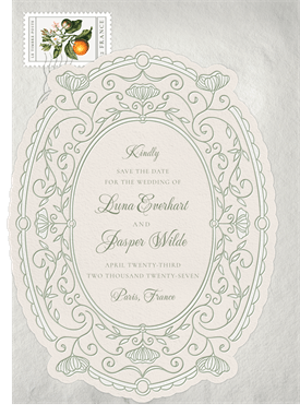 'Ornate Frame' Wedding Save the Date