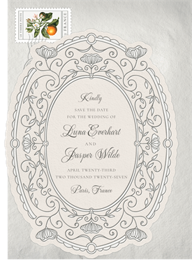 'Ornate Frame' Wedding Save the Date