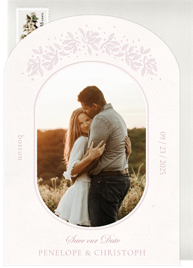 'Romantic Letterpress' Wedding Save the Date