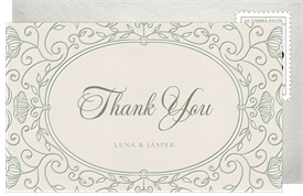 'Ornate Frame' Wedding Thank You Note