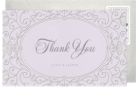 'Ornate Frame' Wedding Thank You Note