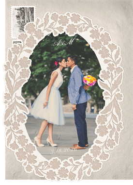 'Flower Chain' Wedding Save the Date