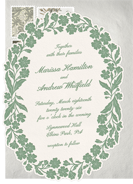 'Flower Chain' Wedding Invitation