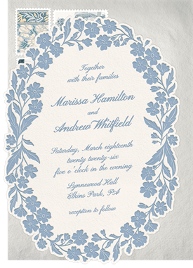 'Flower Chain' Wedding Invitation