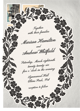 'Flower Chain' Wedding Invitation