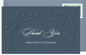 'Filigree Letterpress' Wedding Thank You Note