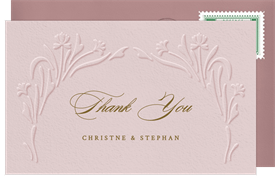 'Filigree Letterpress' Wedding Thank You Note