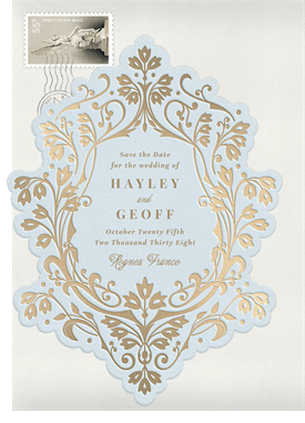 'Ornate Die Cut' Wedding Save the Date
