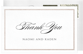 'Photo Frame' Wedding Thank You Note