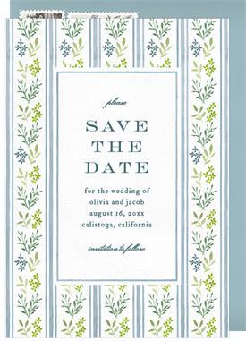 'Farmhouse Florals' Wedding Save the Date