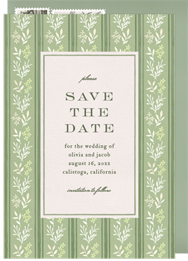 'Farmhouse Florals' Wedding Save the Date