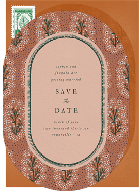 'Rustic Berries' Wedding Save the Date