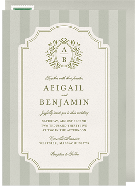 'Timeless Garden' Wedding Invitation