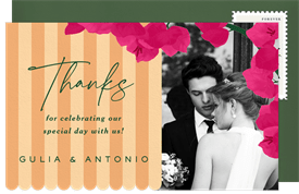 'Italian Marquee' Wedding Thank You Note