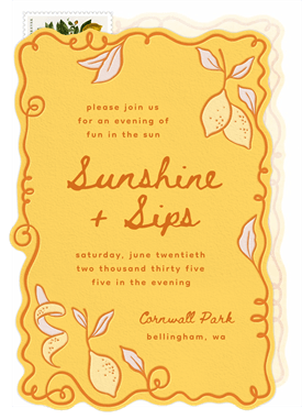 'Citrus Grove' Summer Party Invitation