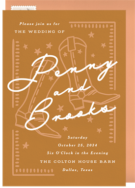 'Country Charm' Wedding Invitation