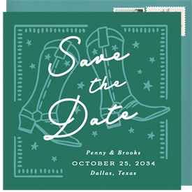 'Country Charm' Wedding Save the Date