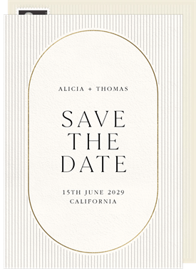 'Modern Capsule' Wedding Save the Date