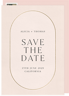 'Modern Capsule' Wedding Save the Date