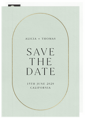 'Modern Capsule' Wedding Save the Date