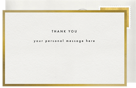 'Gilded Edge' Business Thank You Note