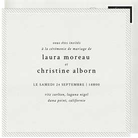 'Pressed Stripes' Wedding Invitation