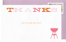 'Park Party' Business Thank You Note