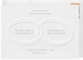 'Infinity Rings' Wedding Save the Date