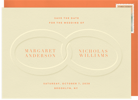 'Infinity Rings' Wedding Save the Date