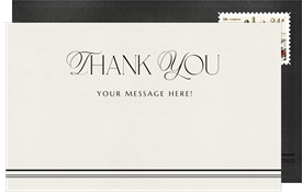 'Champagne Toast' Wedding Thank You Note