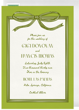 'Retro Ribbon' Wedding Save the Date
