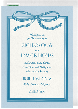 'Retro Ribbon' Wedding Save the Date