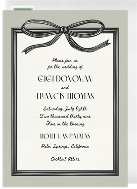 'Retro Ribbon' Wedding Save the Date