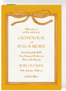 'Retro Ribbon' Wedding Save the Date
