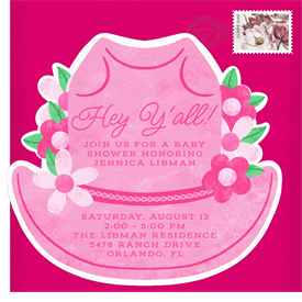 'Rootinest Tootinest' Baby Shower Invitation
