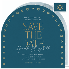 'Arch Mitzvah' Bat Mitzvah Save the Date