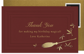 'Flying Keys' Kids Birthday Thank You Note