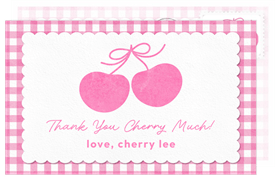 'Cherry Sweet' Sweet 16 Thank You Note