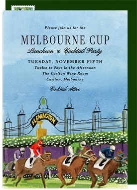 'Off to the Races' Entertaining Invitation