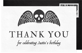 'RIP Youth' Adult Birthday Thank You Note