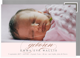 'Golden Introduction' Birth Announcement