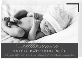 'Golden Introduction' Birth Announcement