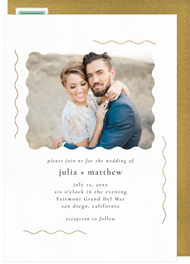 'Delicate Waves' Wedding Invitation