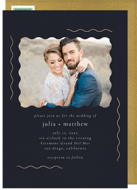 'Delicate Waves' Wedding Invitation