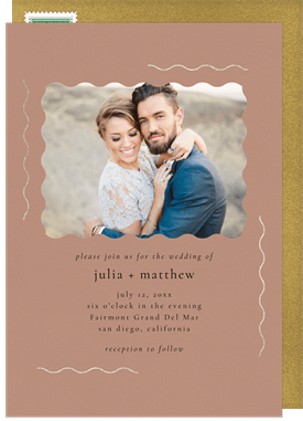 'Delicate Waves' Wedding Invitation