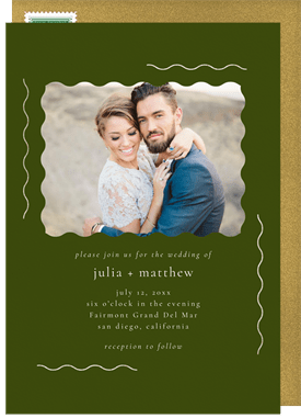 'Delicate Waves' Wedding Invitation