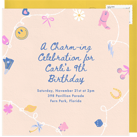 'Charmed' Kids Birthday Invitation