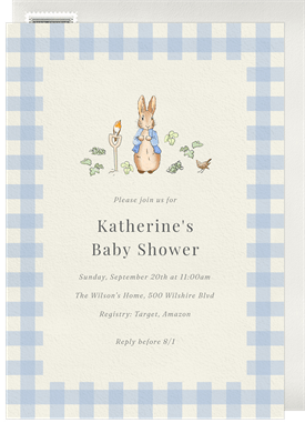 'Iconic Rabbit' Baby Shower Invitation